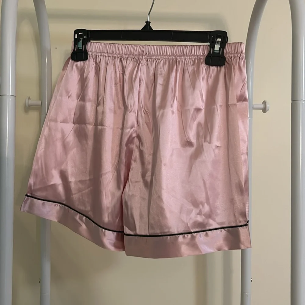 Womens Silk Satin Pajamas - Picture 6 of 7